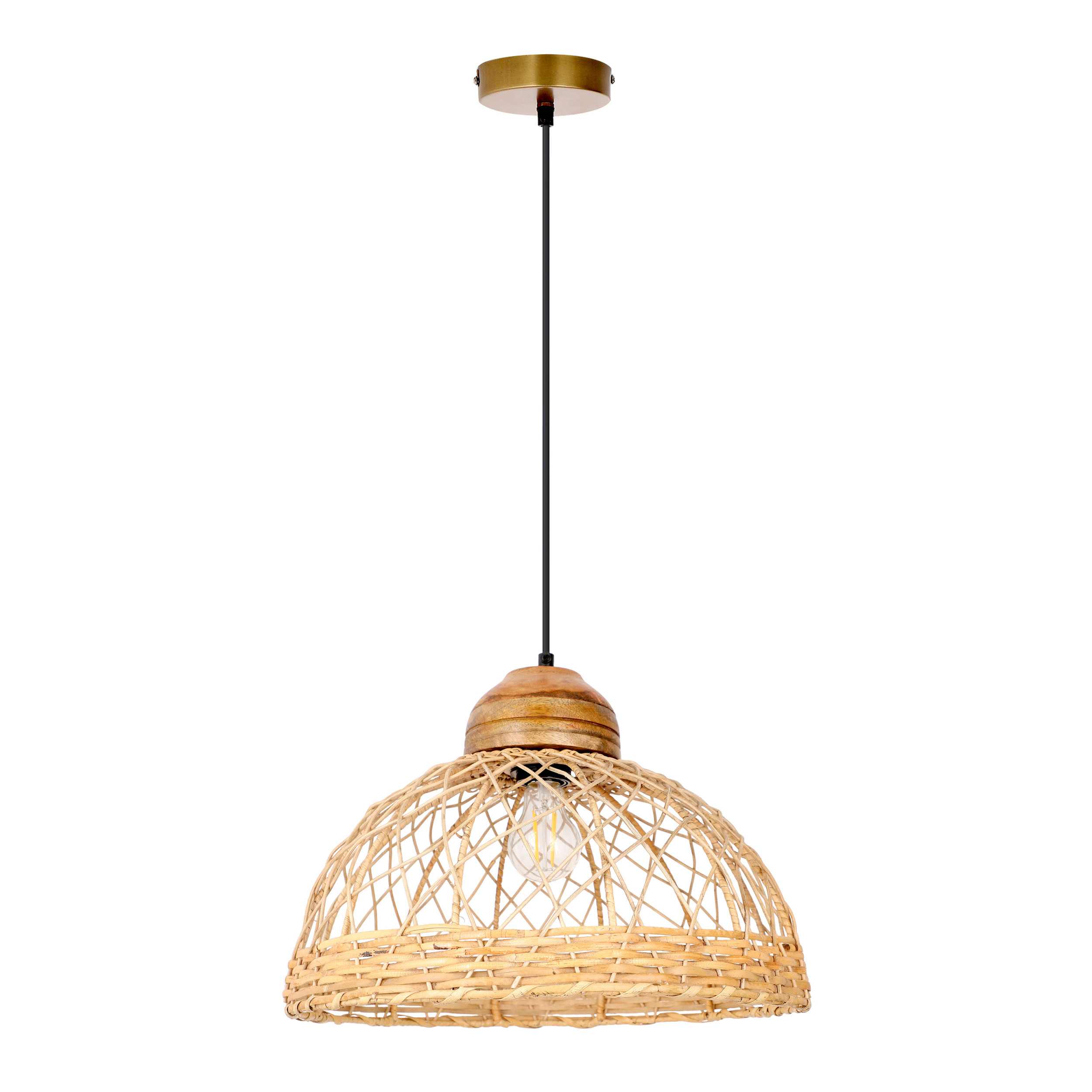 River of Goods Hanging Lamp - Natural, Brown & Brass – Zulily