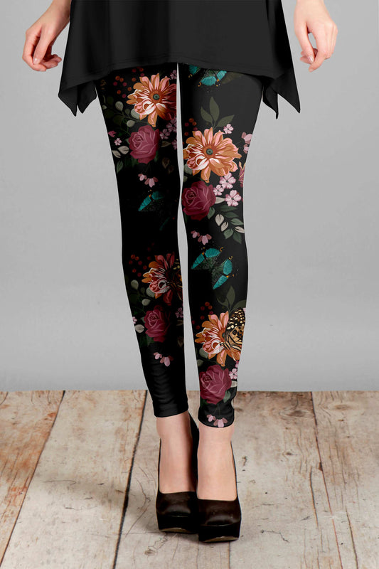 Red and Multicolor Floral-