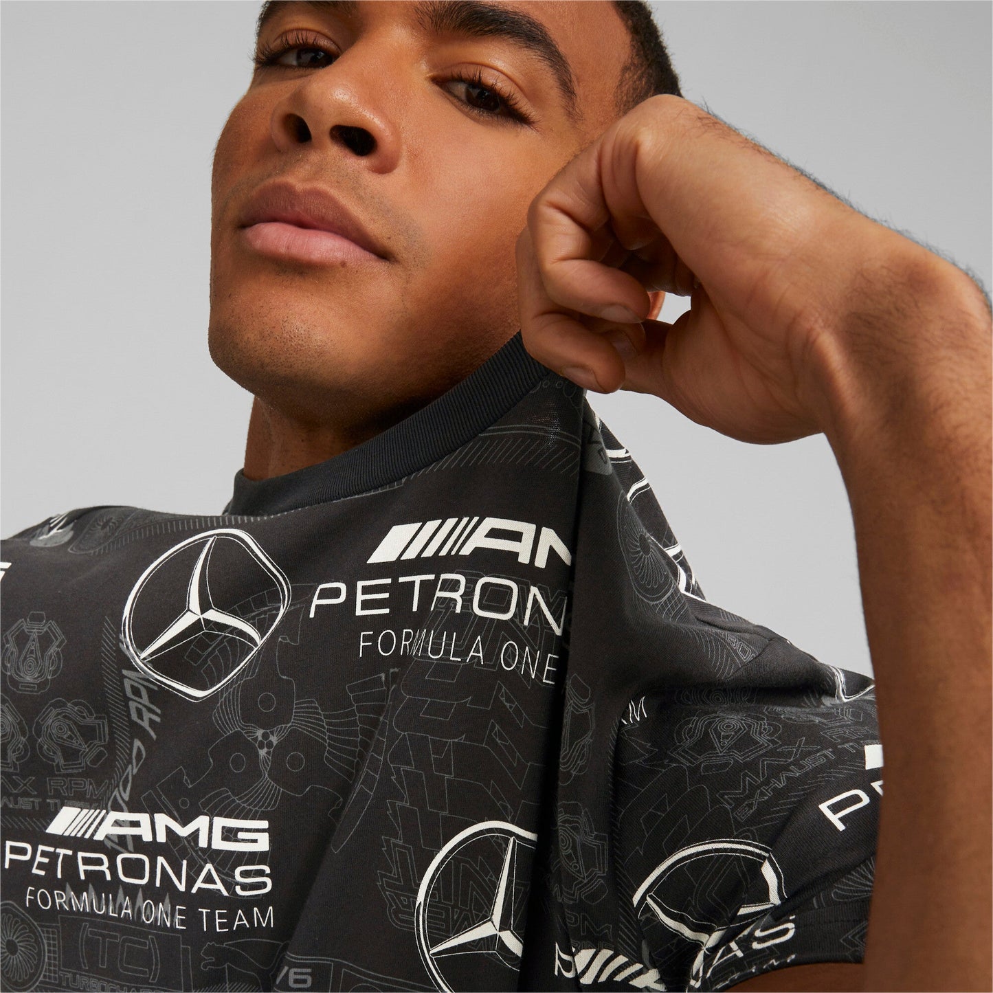 Puma Men's Mapf1 Mercedes Aop Tee Tops