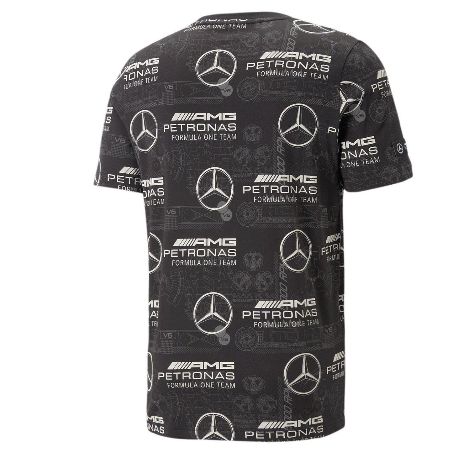 Puma Men's Mapf1 Mercedes Aop Tee Tops