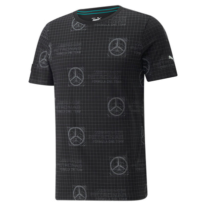 Puma Men's Mapf1 Mercedes Aop Logo Tee T-Shirts