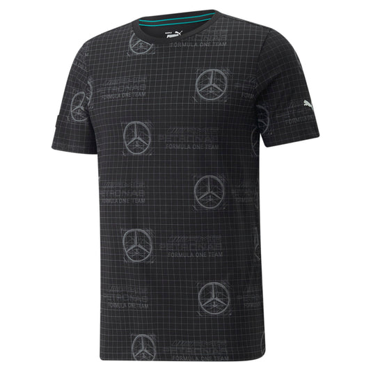 Puma Men's Mapf1 Mercedes Aop Logo Tee T-Shirts