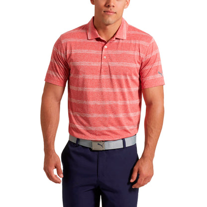 Puma Men's Pounce Stripe Polo Cresting Polos