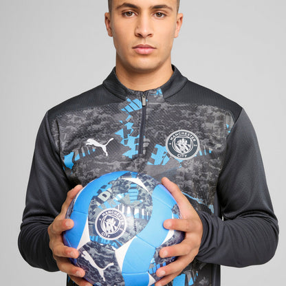 Puma Men's Mcfc Prematch 1/4 Zip Top Half Zip & Quarter Zip