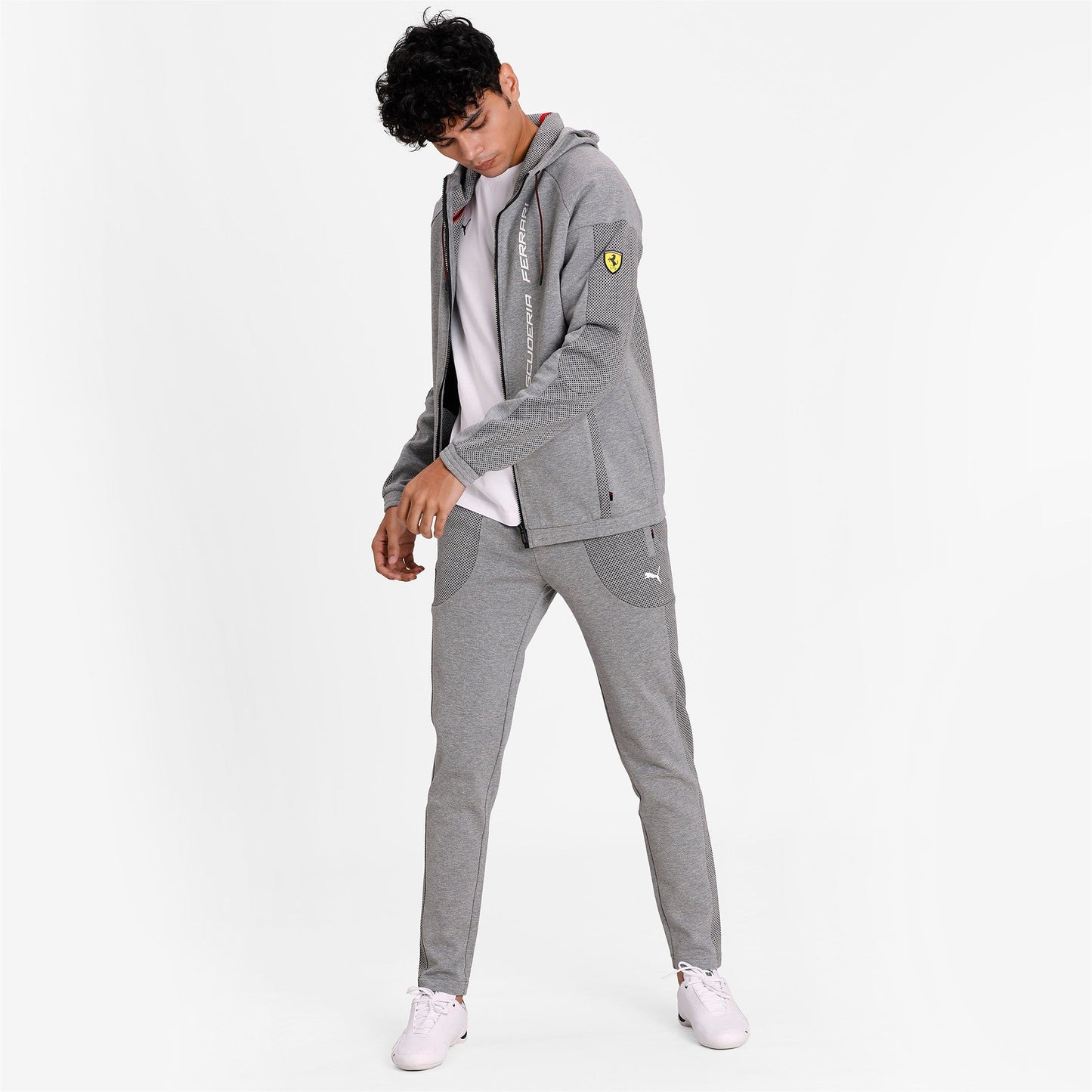 Puma Men's Sf Ferrari Race Hooded Sweat Jacket Jackets