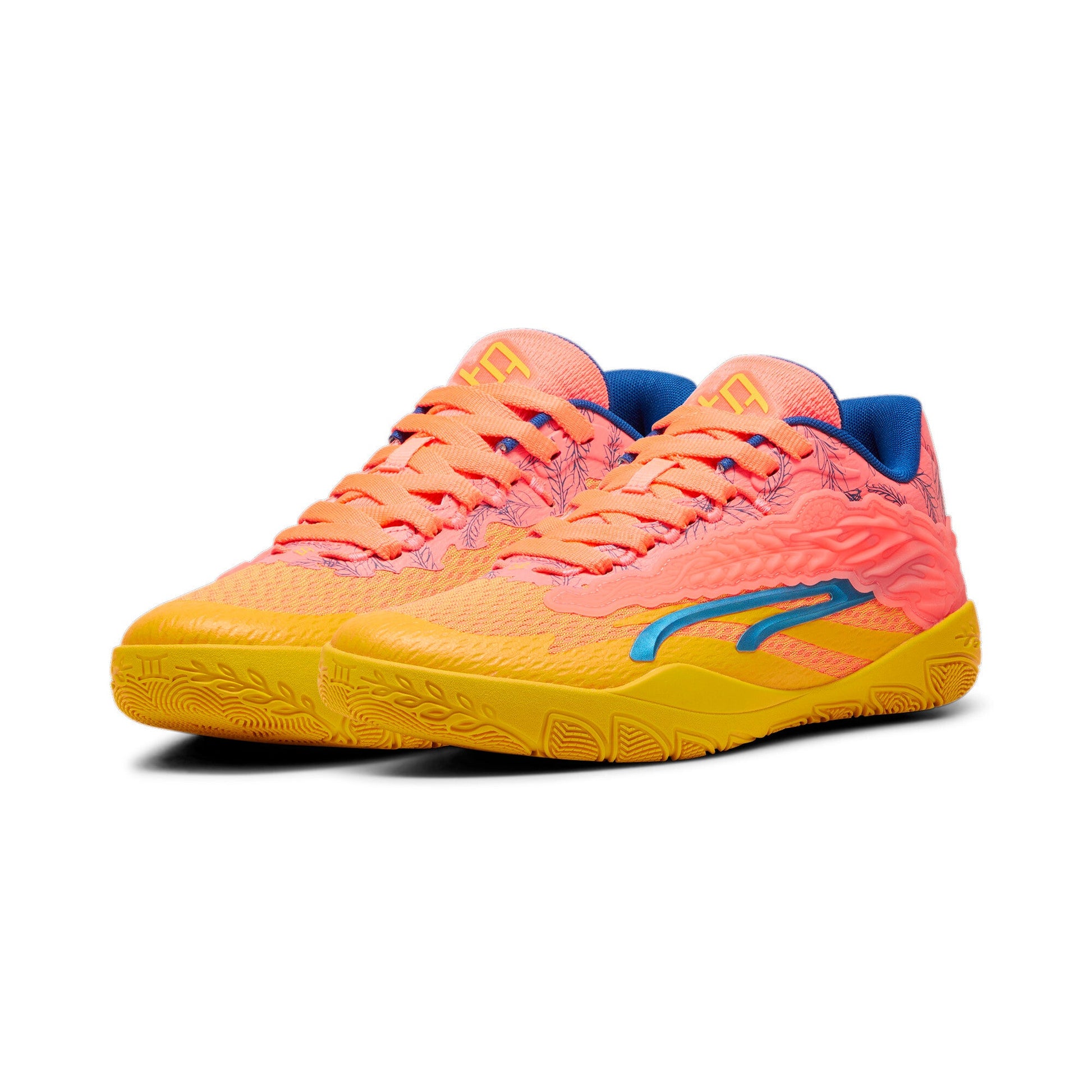 Yellow Sizzle/Fluro Peach Pes/Cobalt Glaze/Luminous Blue-