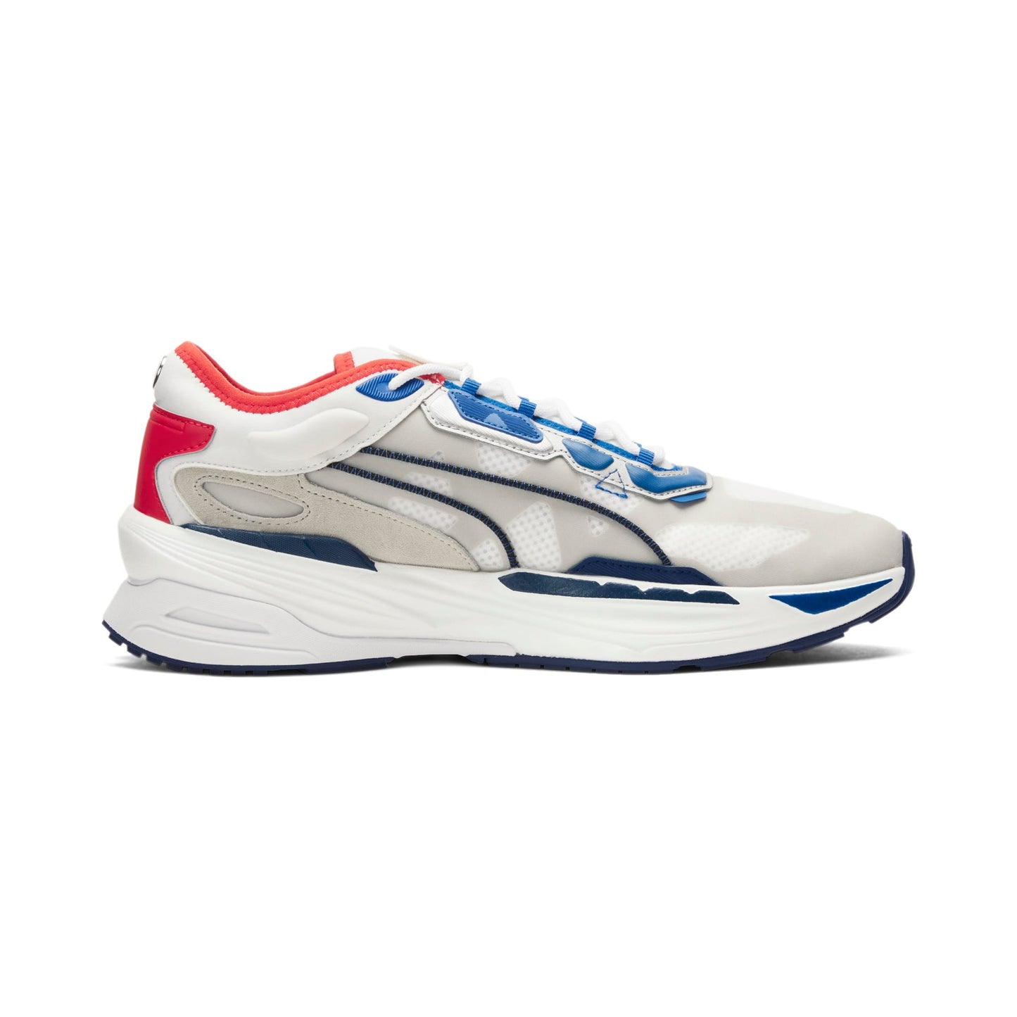 Puma White-Strong Blue-
