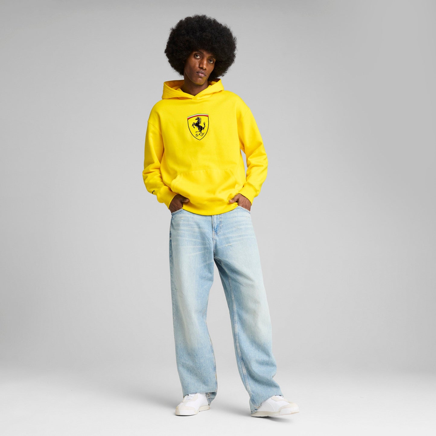 Puma Men's Ferrari Race Big Shield Hoodie Sweaters