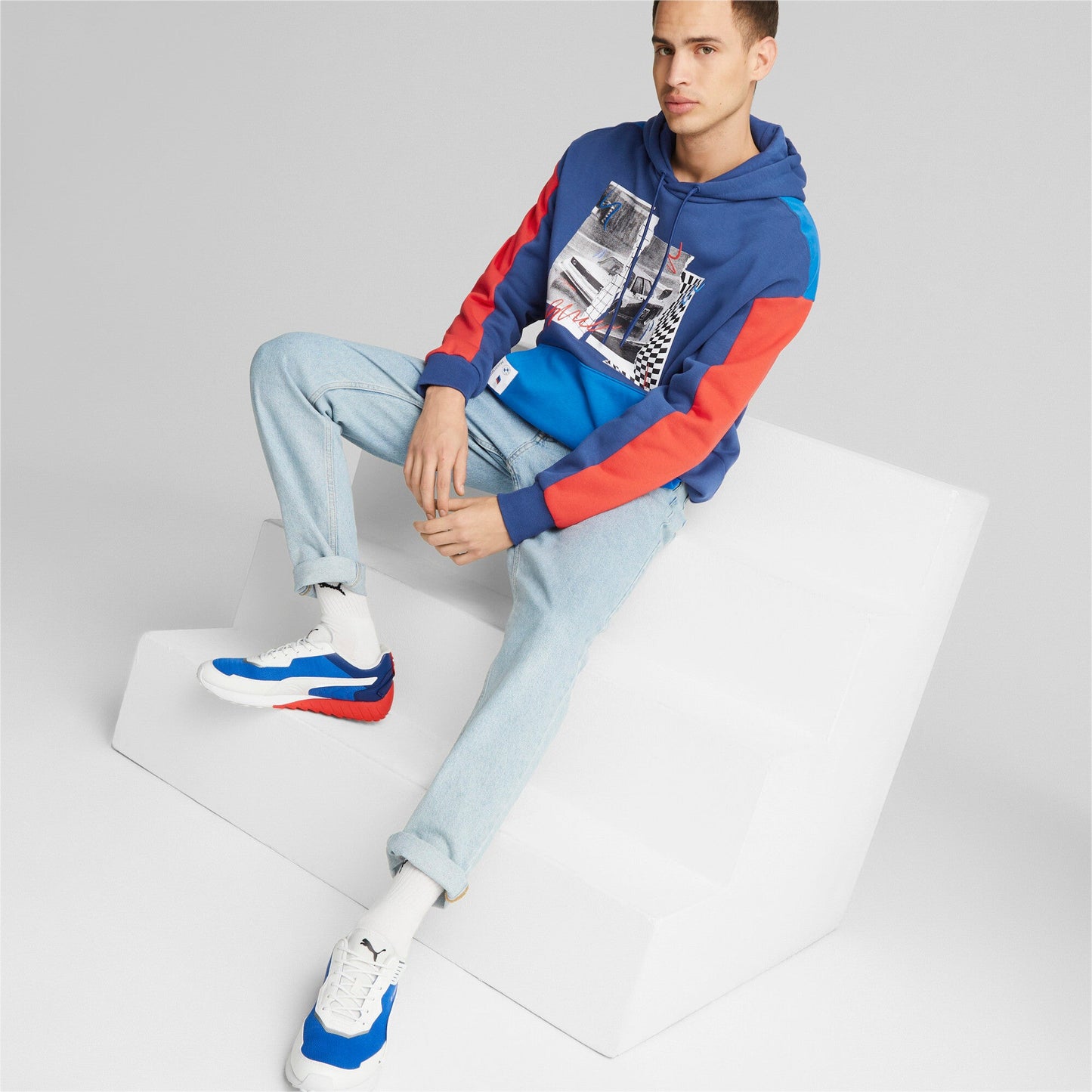 Puma Men's Bmw Motorsport Graphic Hoodie Hoodies