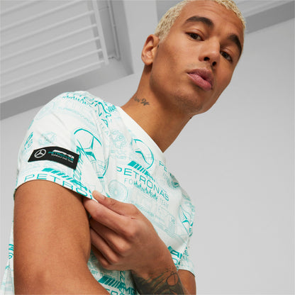 Puma Men's Mapf1 Mercedes Aop Tee Tops