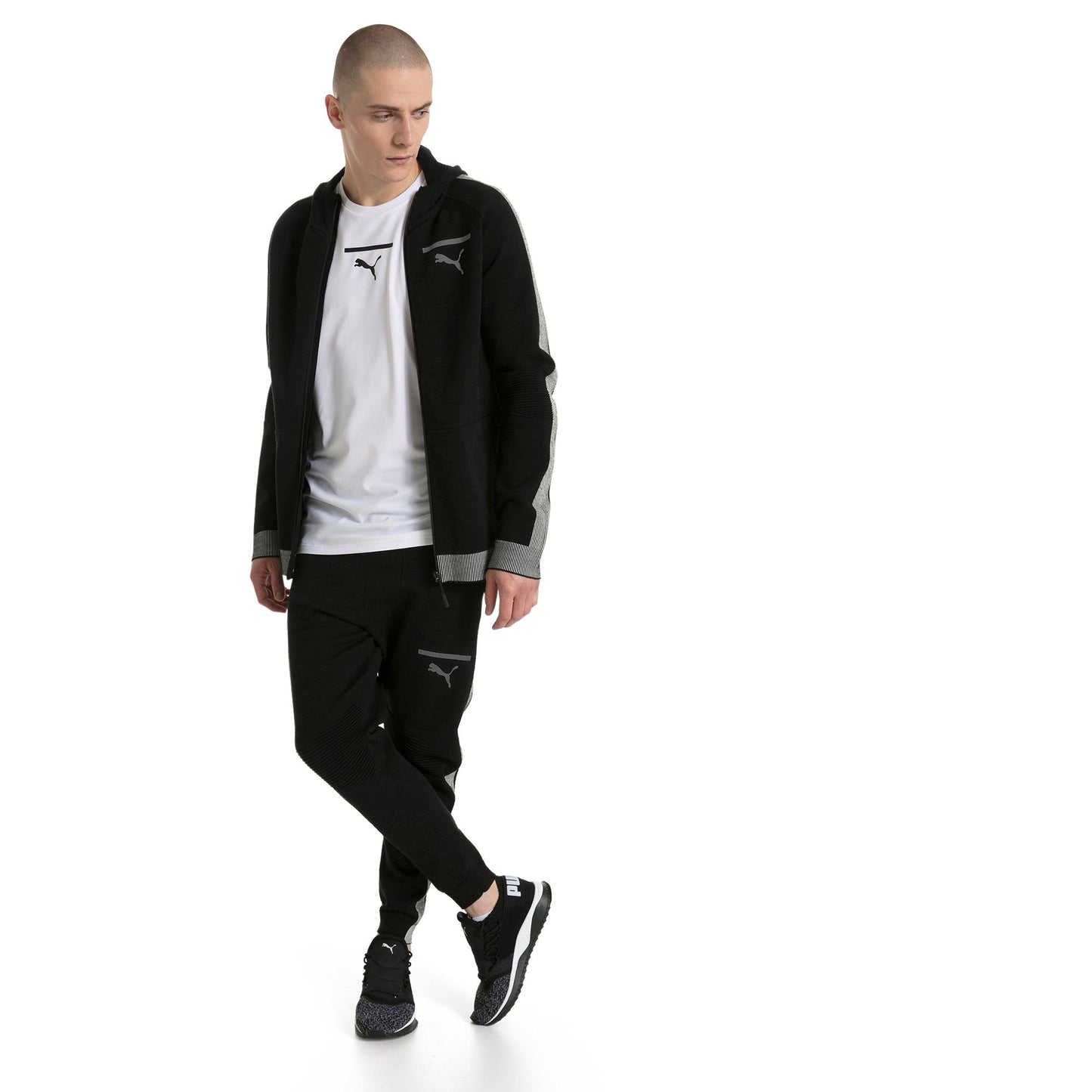 Puma Men's Evoknit Move Full Zip Hoody Sweaters