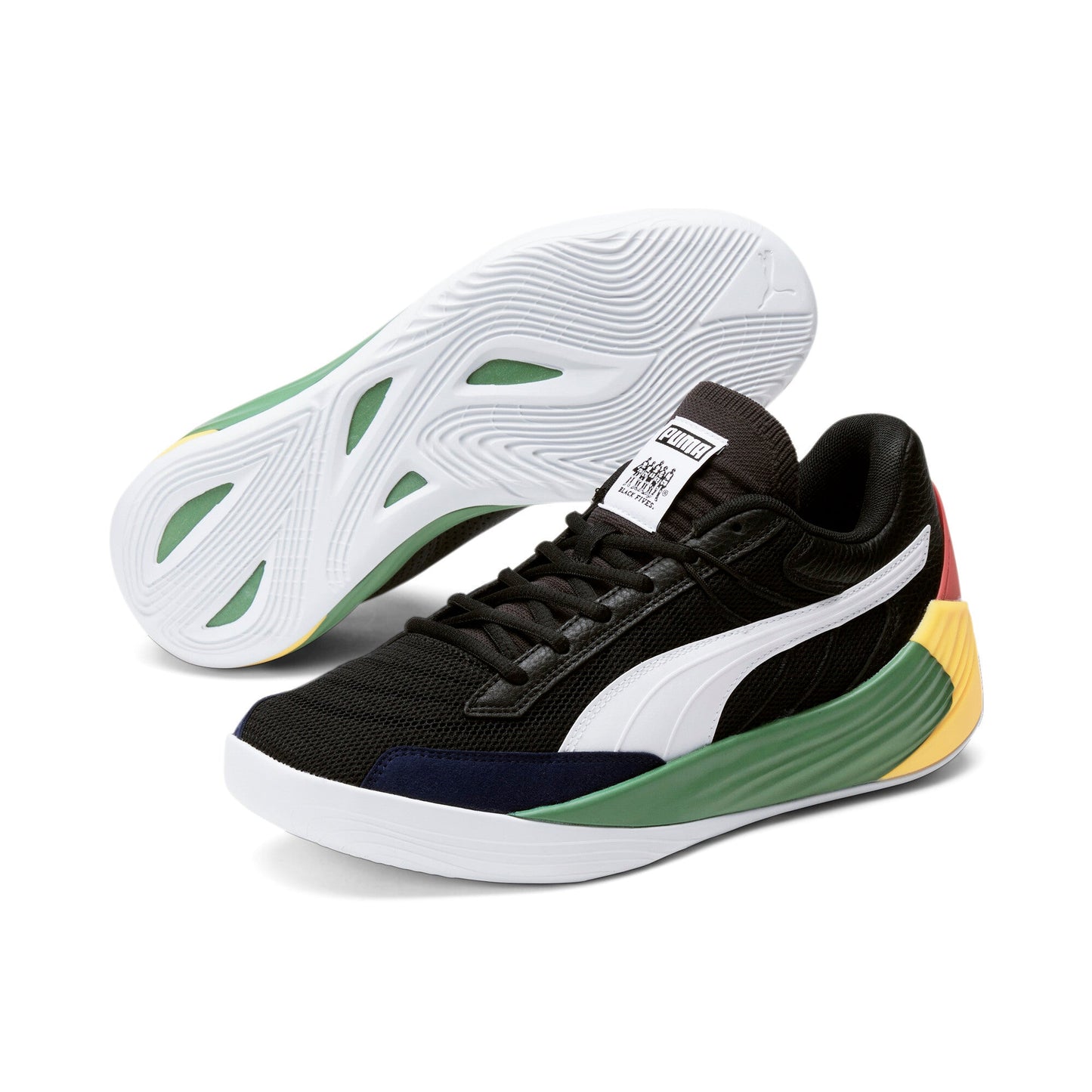 Puma Men's Fusion Nitro Black Fives Sneakers
