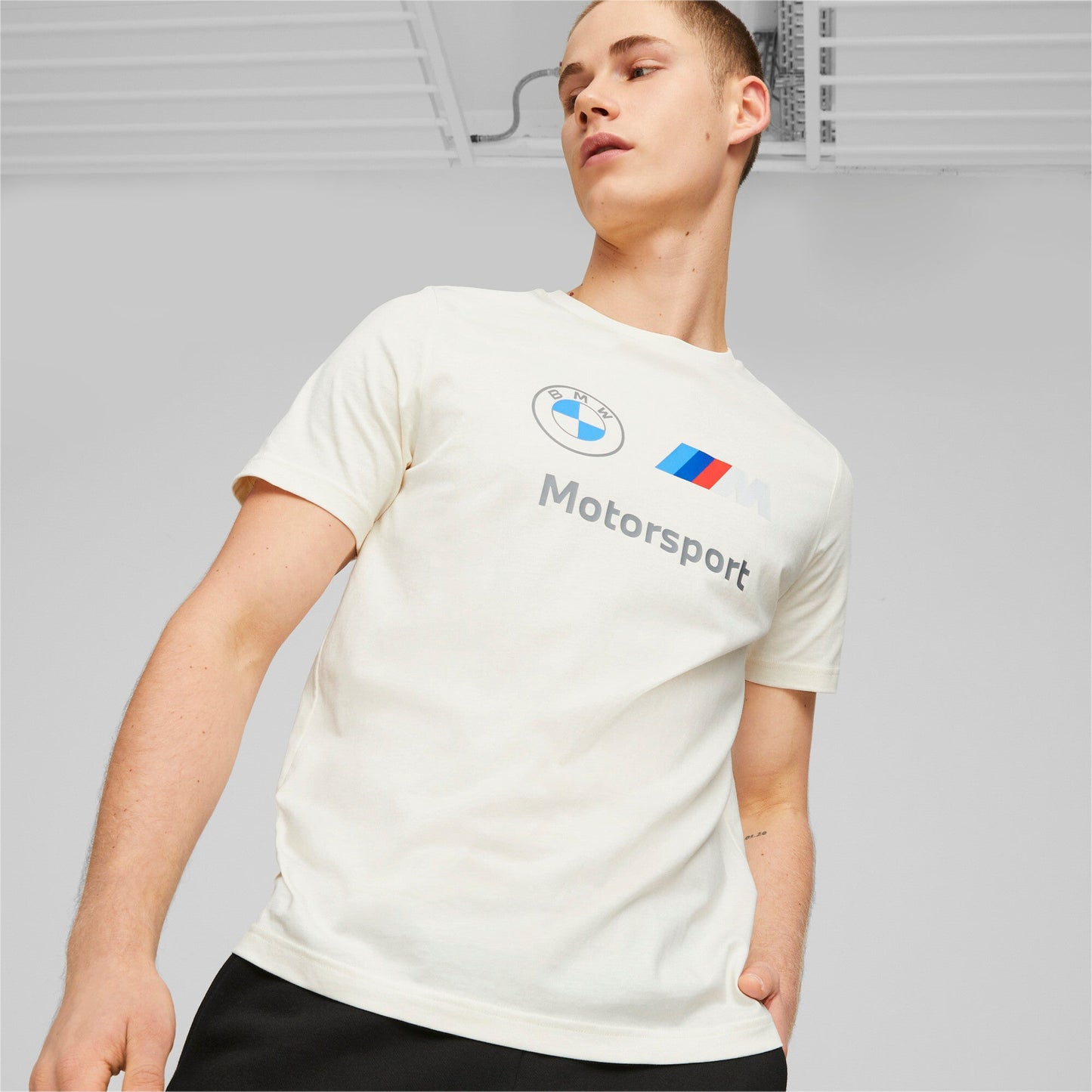 Puma Men's Bmw Motorsport Essential Logo Tee Tops