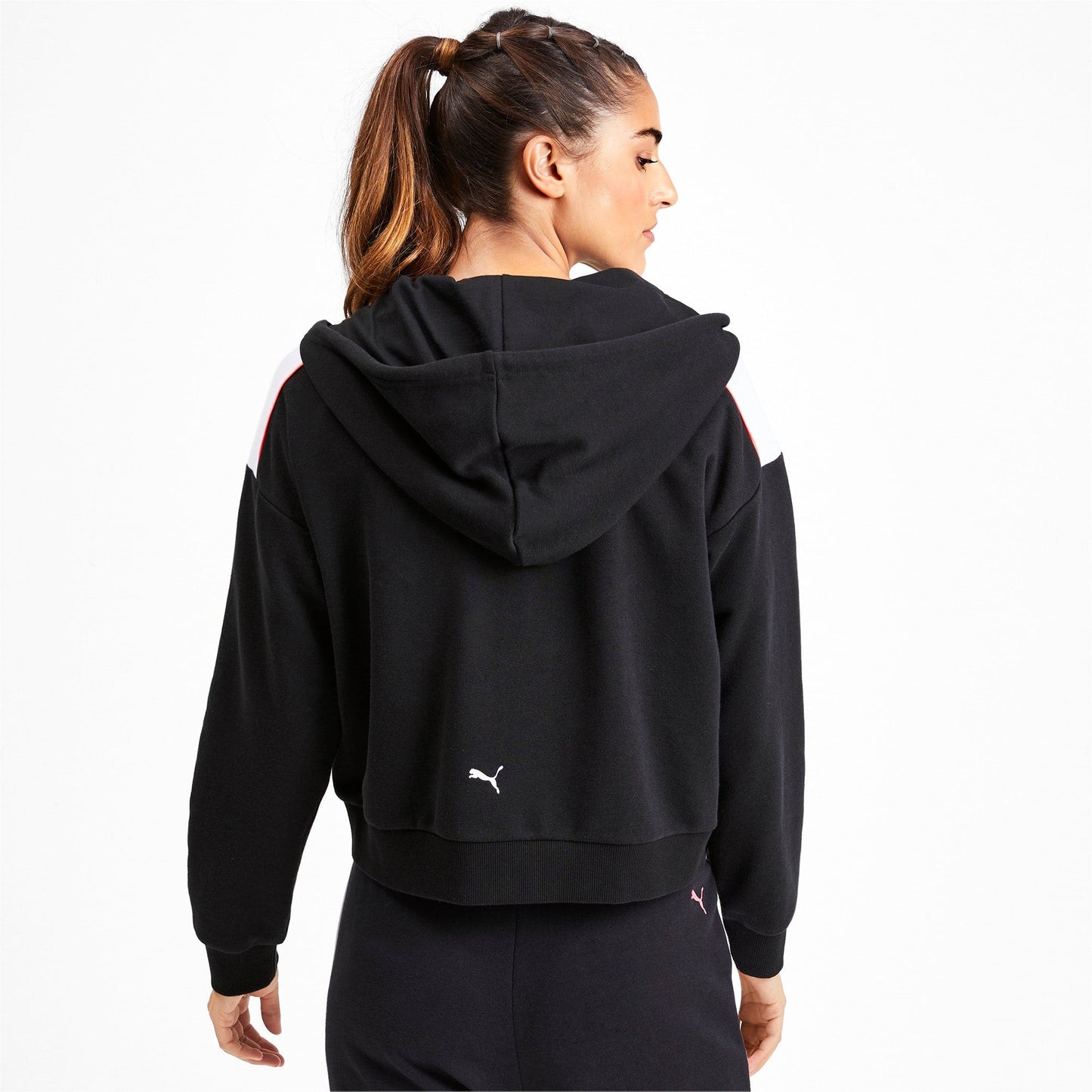 Puma Women's Chase Cropped Full Zip Hoody Sweaters