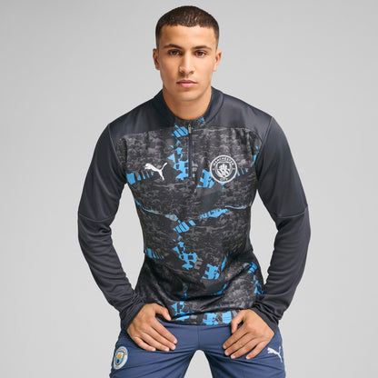 Puma Men's Mcfc Prematch 1/4 Zip Top Half Zip & Quarter Zip