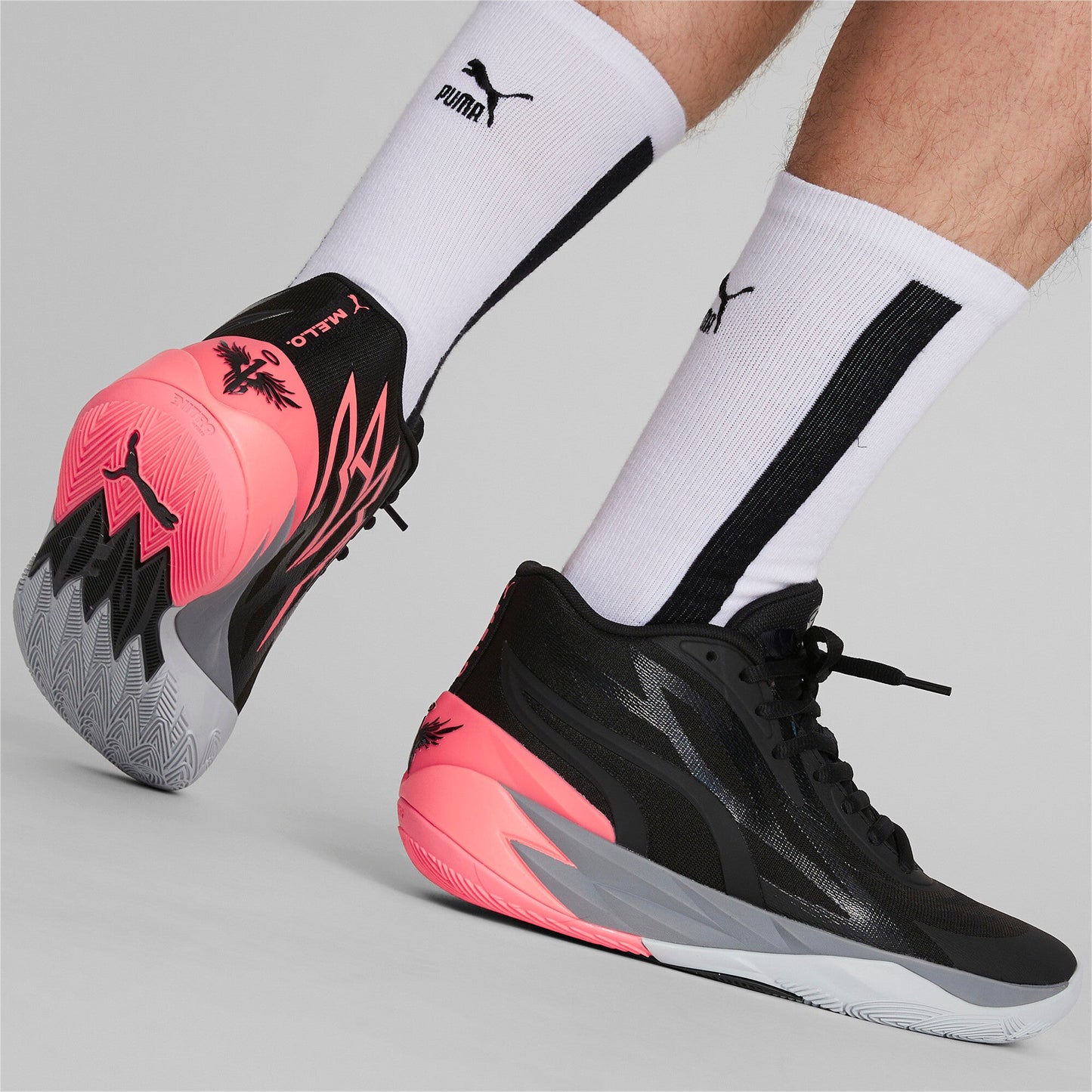 Puma Men's Lamelo Ball Mb.02 ' Black Sunset Glow' Sneakers
