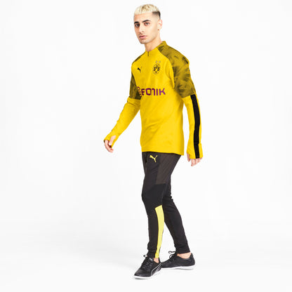 Puma Men's Bvb 1/4 Zip Training Top With Evonik Logo Half Zip & Quarter Zip