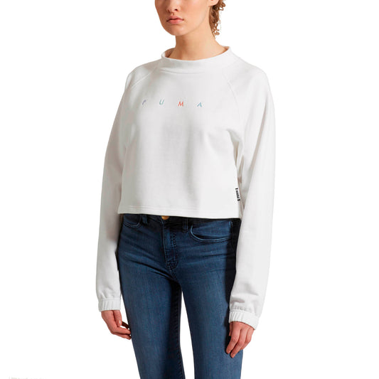 Puma Women's Fierce Cat Cropped Crew