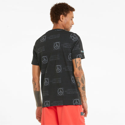 Puma Men's Mapf1 Mercedes Aop Logo Tee T-Shirts