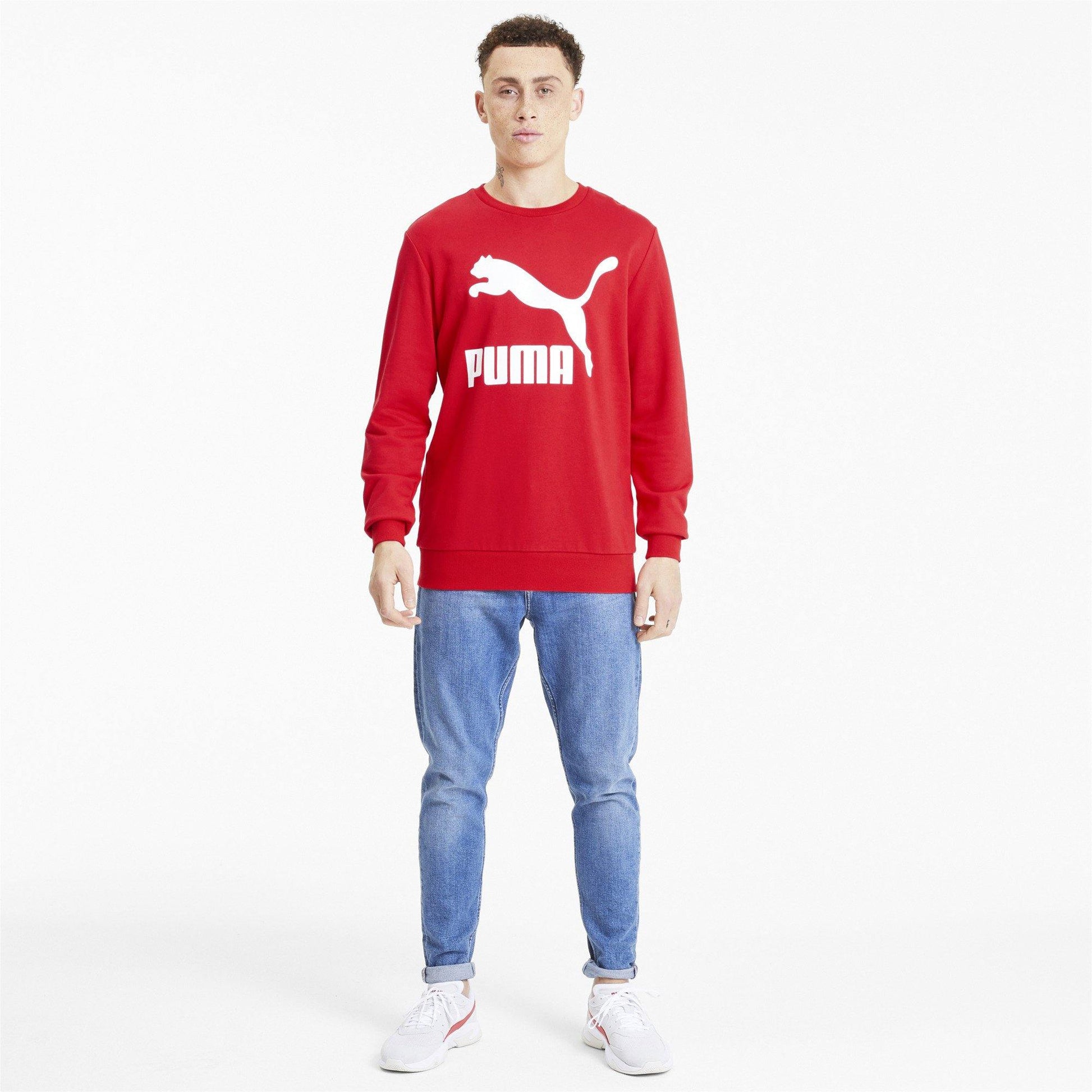 [595198-11] Mens Puma Classics Logo Crew TR - sneakAR