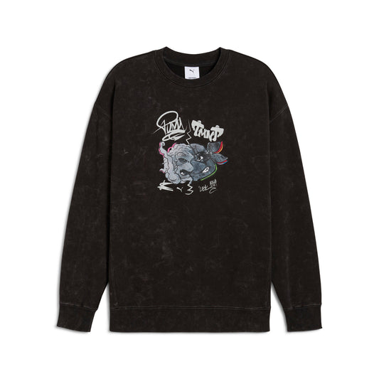Puma Men's X Tmnt Relaxed Graphic Crew Tr