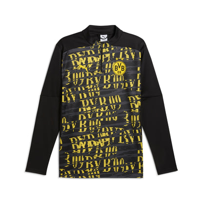 Puma Men's Bvb Prematch 1/4 Zip Top Half Zip & Quarter Zip