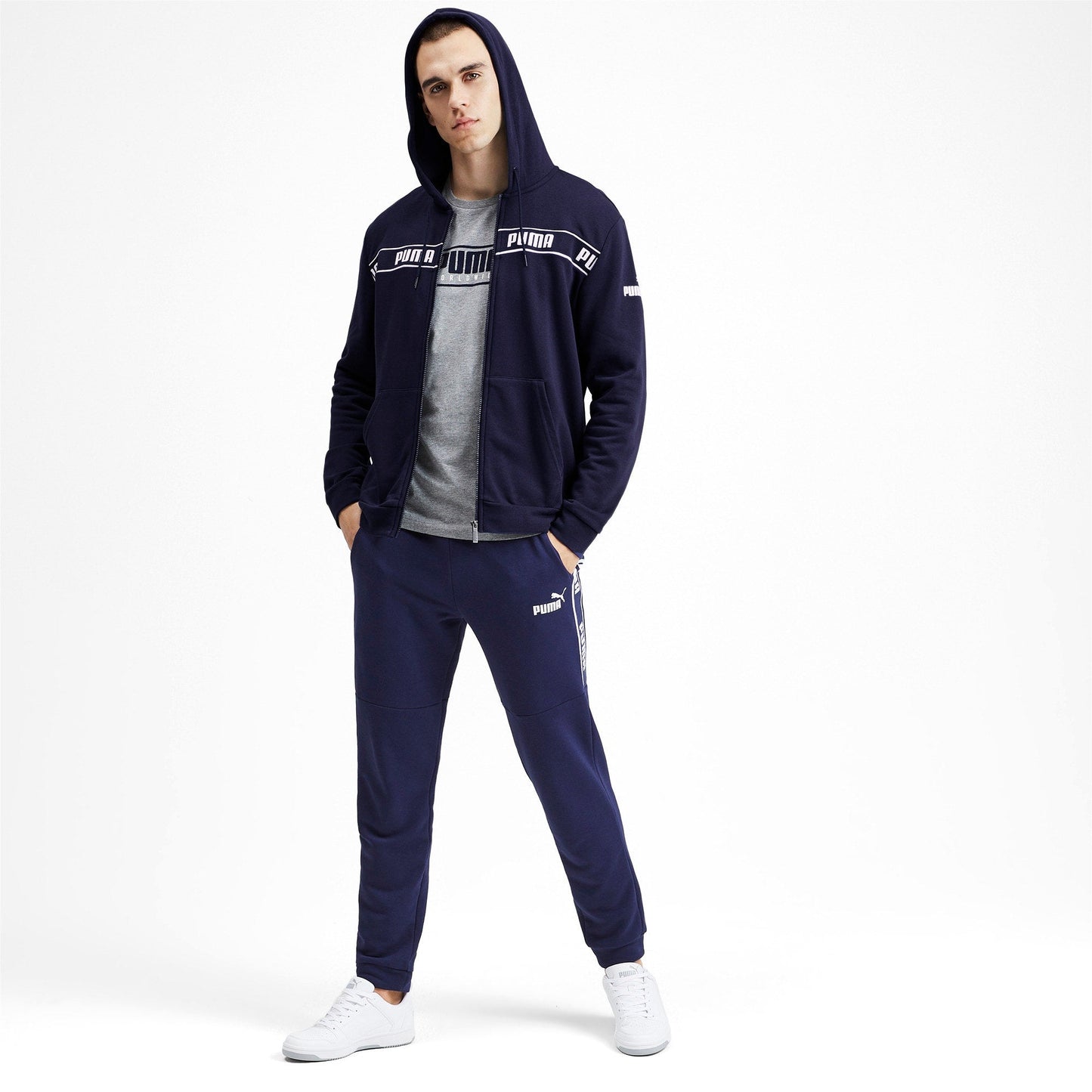 Puma Men's Amplified Hooded Jacket Tr Jackets