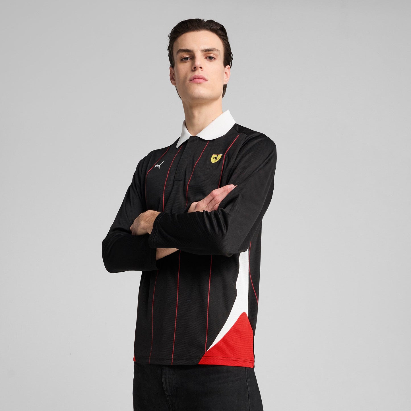 Puma Men's Ferrari Race Jersey Ls Polo Jerseys