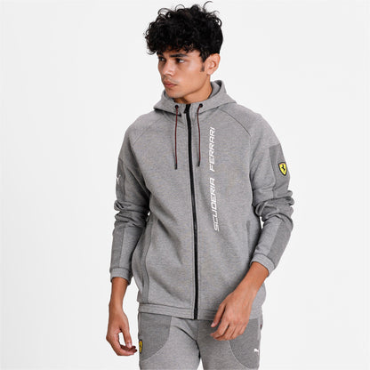 Puma Men's Sf Ferrari Race Hooded Sweat Jacket Jackets