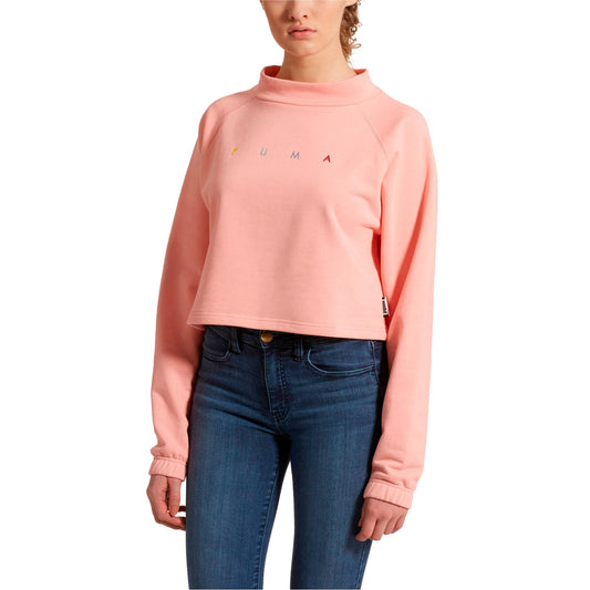 Puma Women's Fierce Cat Cropped Crew