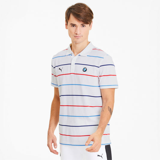 Puma Men's Bmw Motorsport Striped Polo Polos