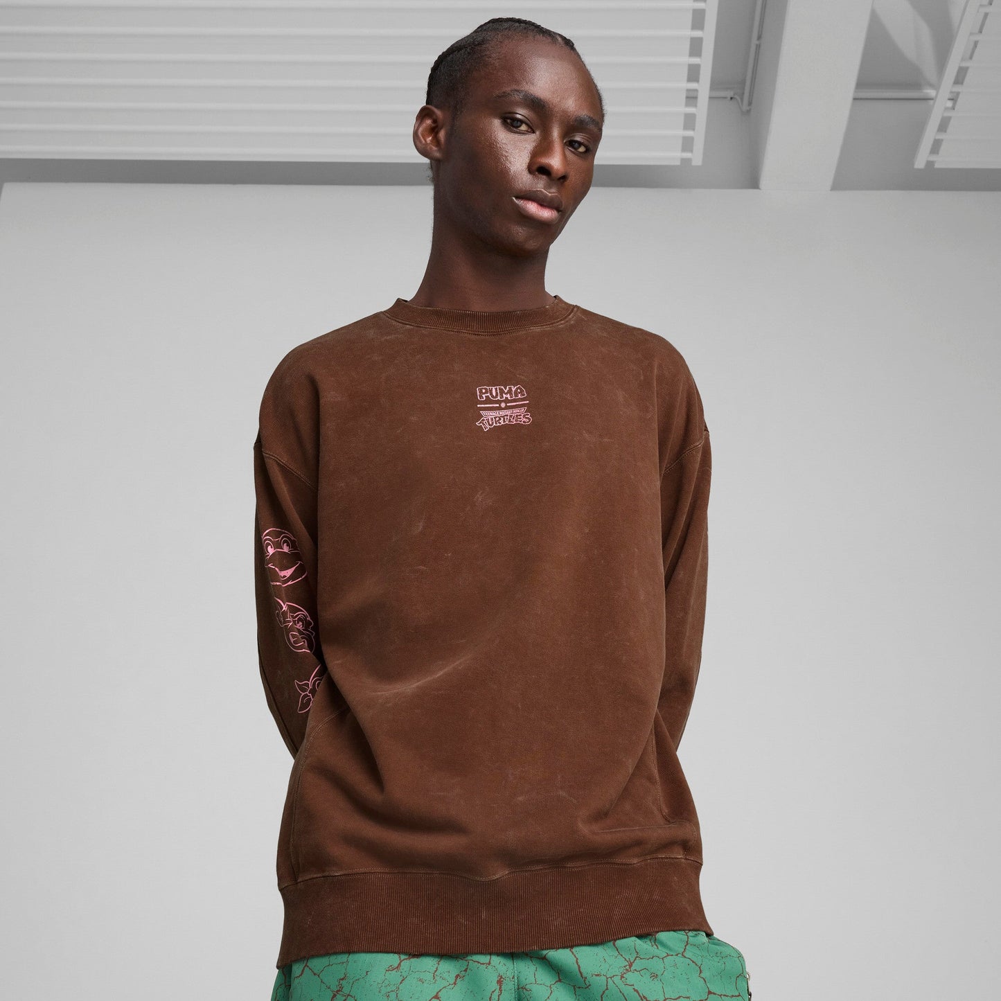 Puma Men's X Tmnt Relaxed Graphic Crew Tr