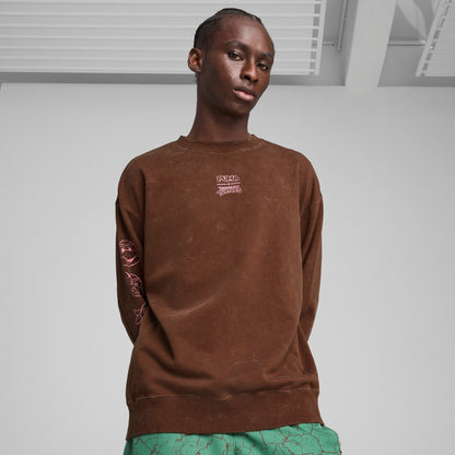Puma Men's X Tmnt Relaxed Graphic Crew Tr