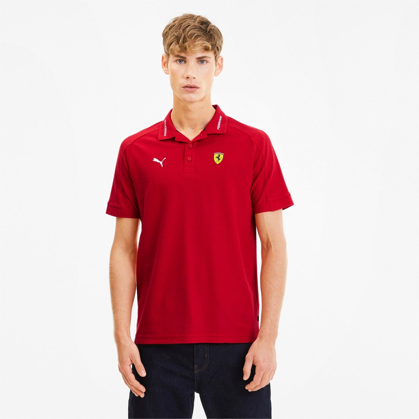 Puma Men's Sf Scuderia Ferrari Q2 Polo Polos