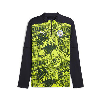 Puma Men's Mcfc Prematch 1/4 Zip Top Half Zip & Quarter Zip