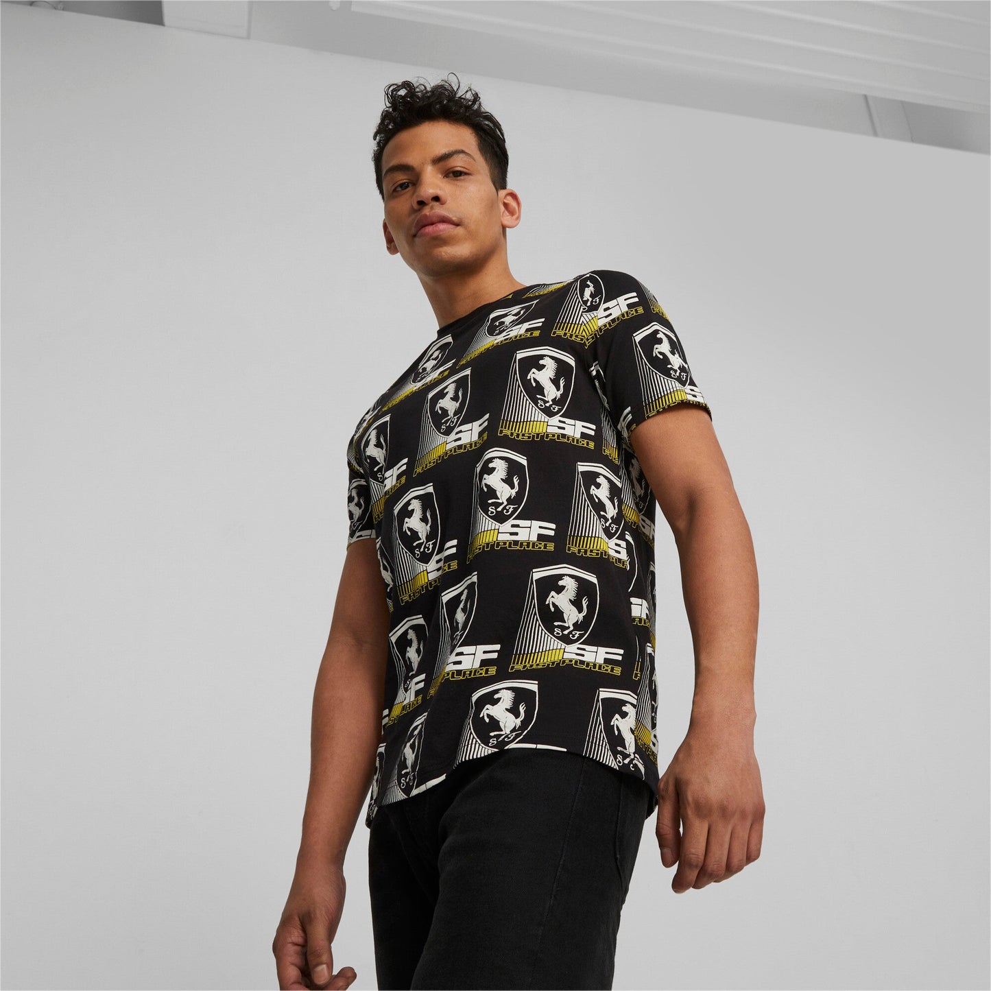 Puma Men's Ferrari Race Aop Tee 2 Tops