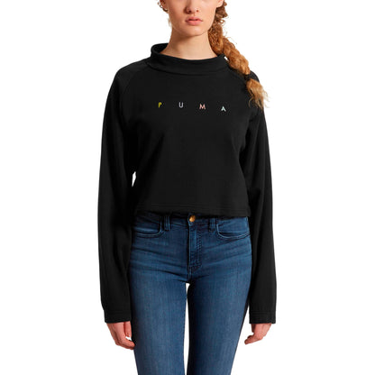 Puma Women's Fierce Cat Cropped Crew
