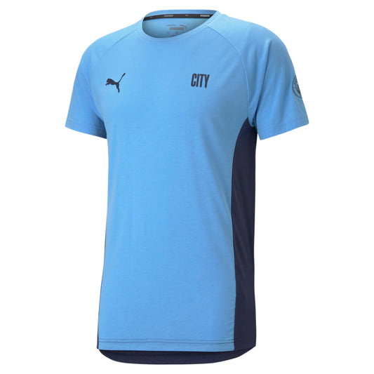 Puma Men's Mcfc Manchester City Evostripe Tee Tops