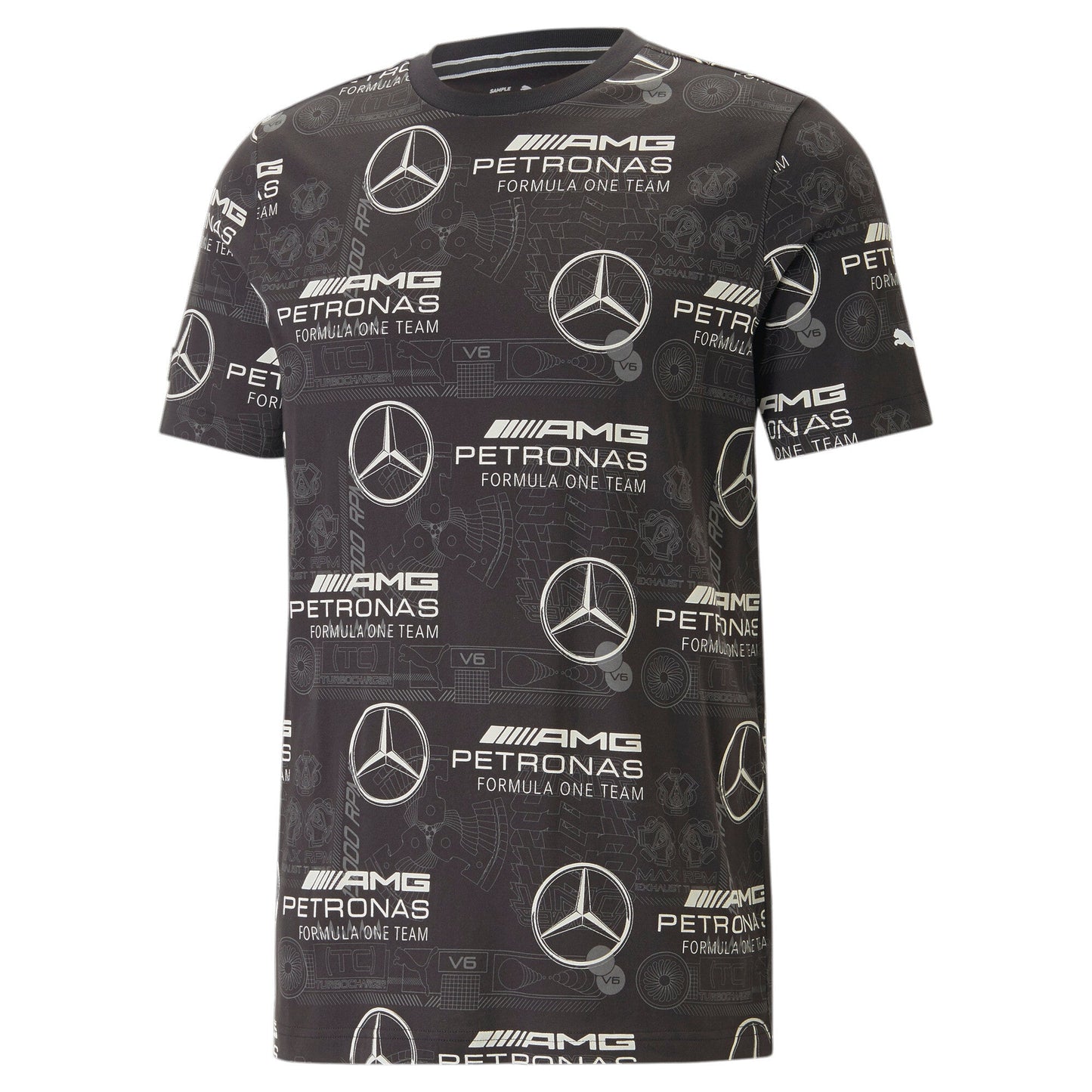 Puma Men's Mapf1 Mercedes Aop Tee Tops
