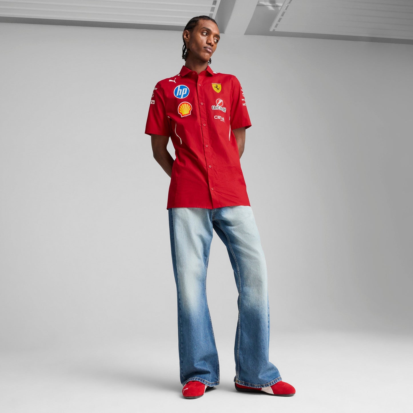 Puma Men's Sf Scuderia Ferrari Team Shirt Shirts