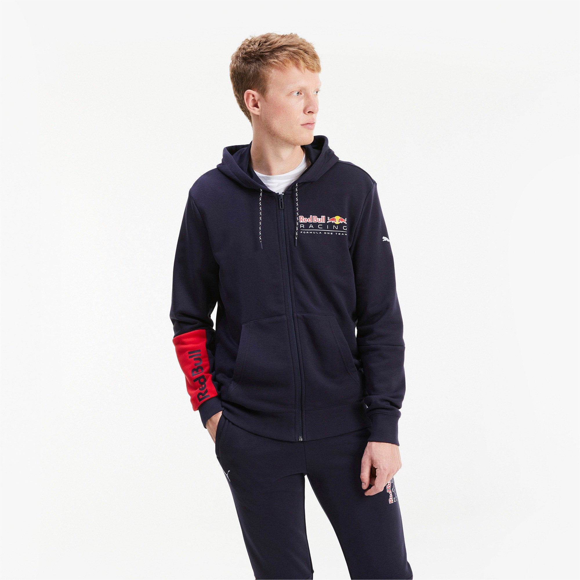 Puma Men's Rbr Red Bull Racing Logo Hooded Sweat Jacket Jackets – Zulily