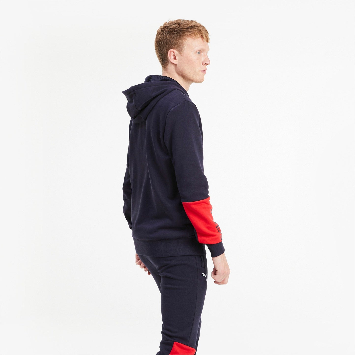Puma Men's Rbr Red Bull Racing Logo Hooded Sweat Jacket Jackets