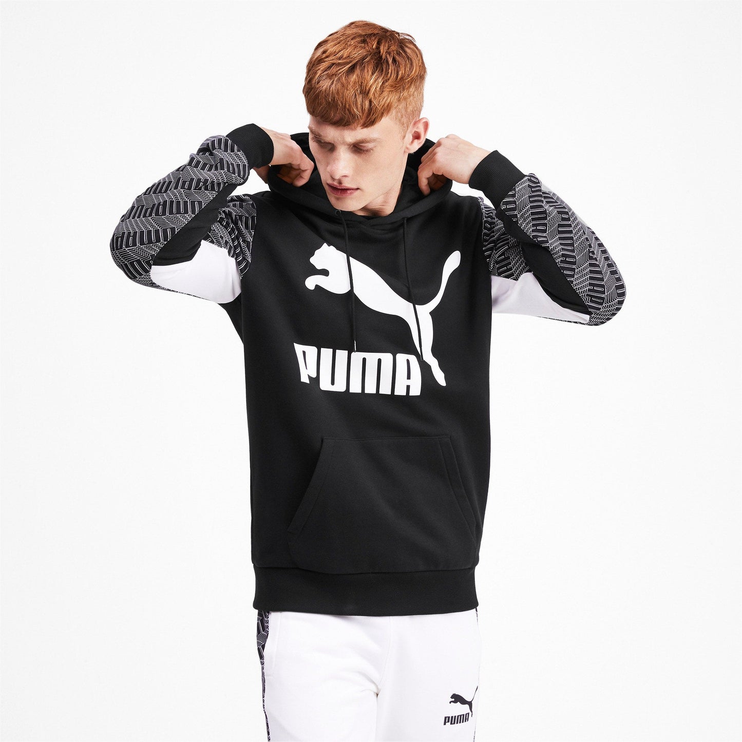 Puma Black-Repeat Logo-