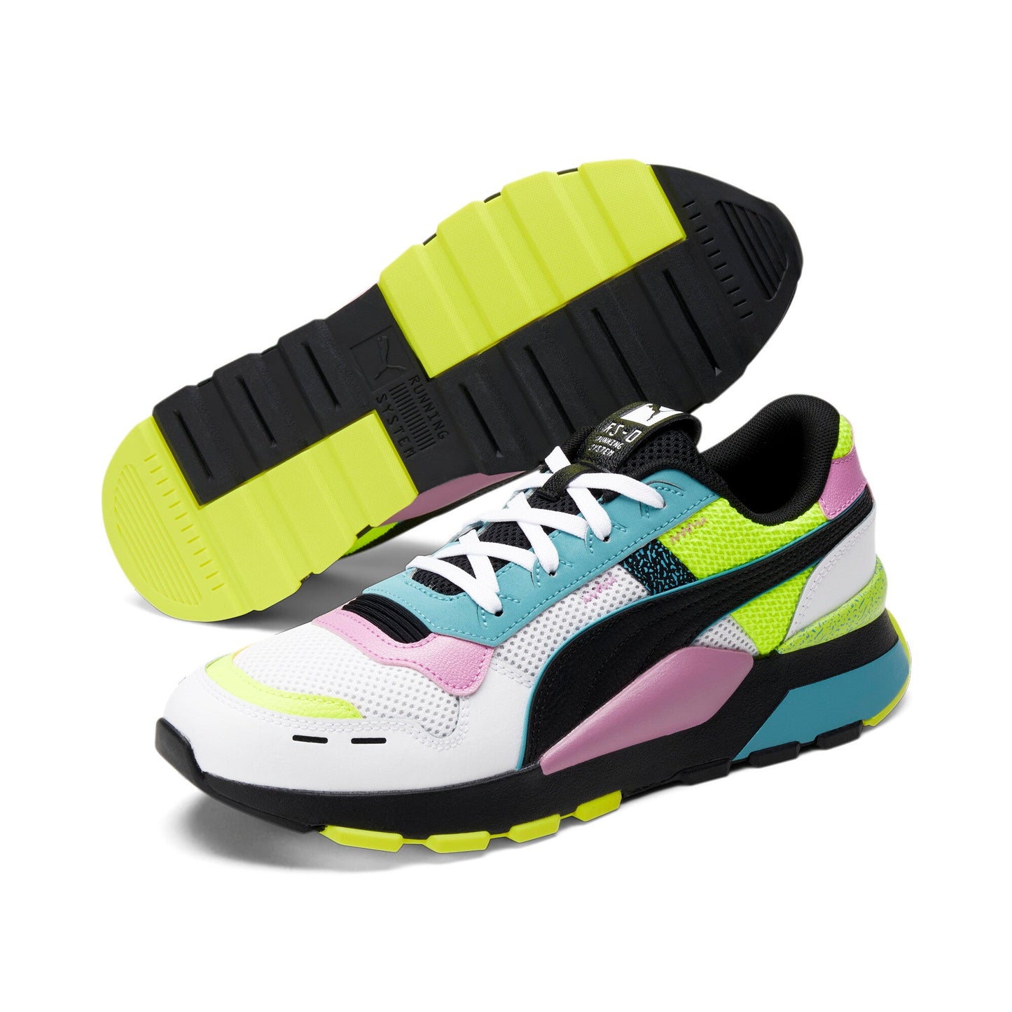 Puma White-Puma Black-Opera Mauve-Yellow Alert-