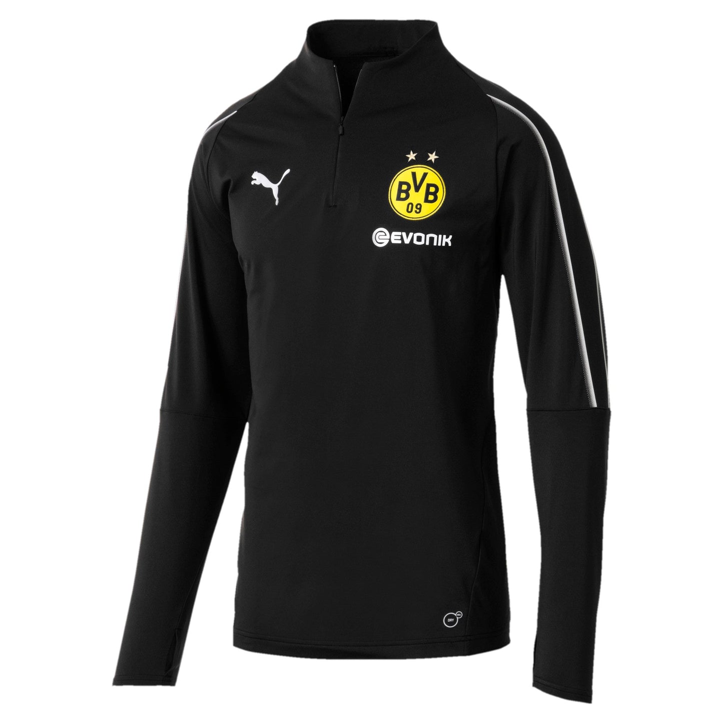 Puma Men's Bvb 1/4 Training Top With Sponsor Logo Half Zip & Quarter Zip
