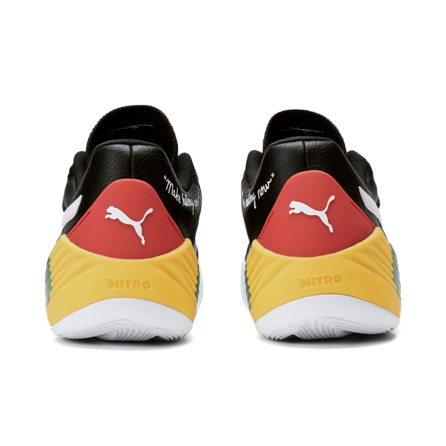 Puma Men's Fusion Nitro Black Fives Sneakers