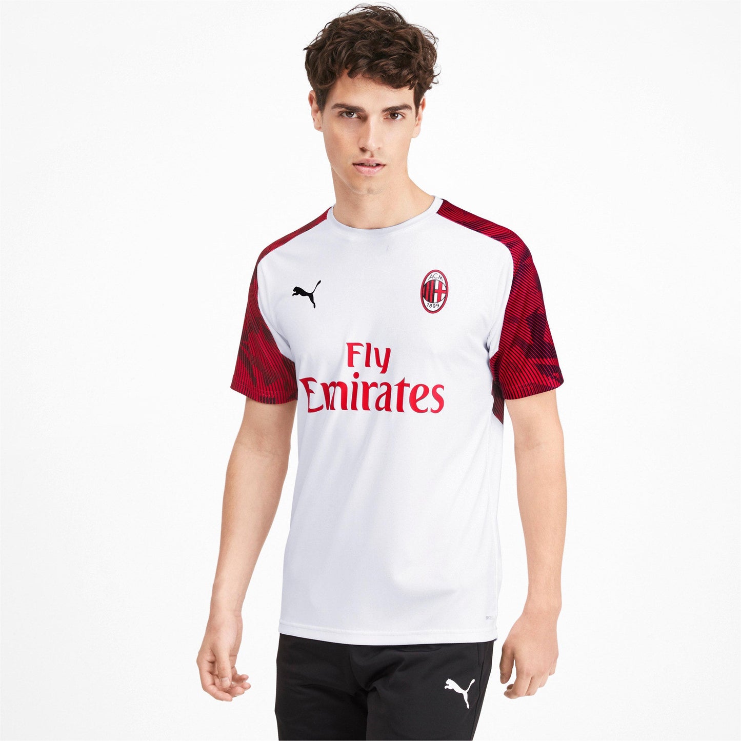 Puma Men's Ac Milan Training Jersey Short Sleeve