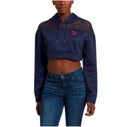 Puma Women's Flourish Cropped Hoodie Hoodies