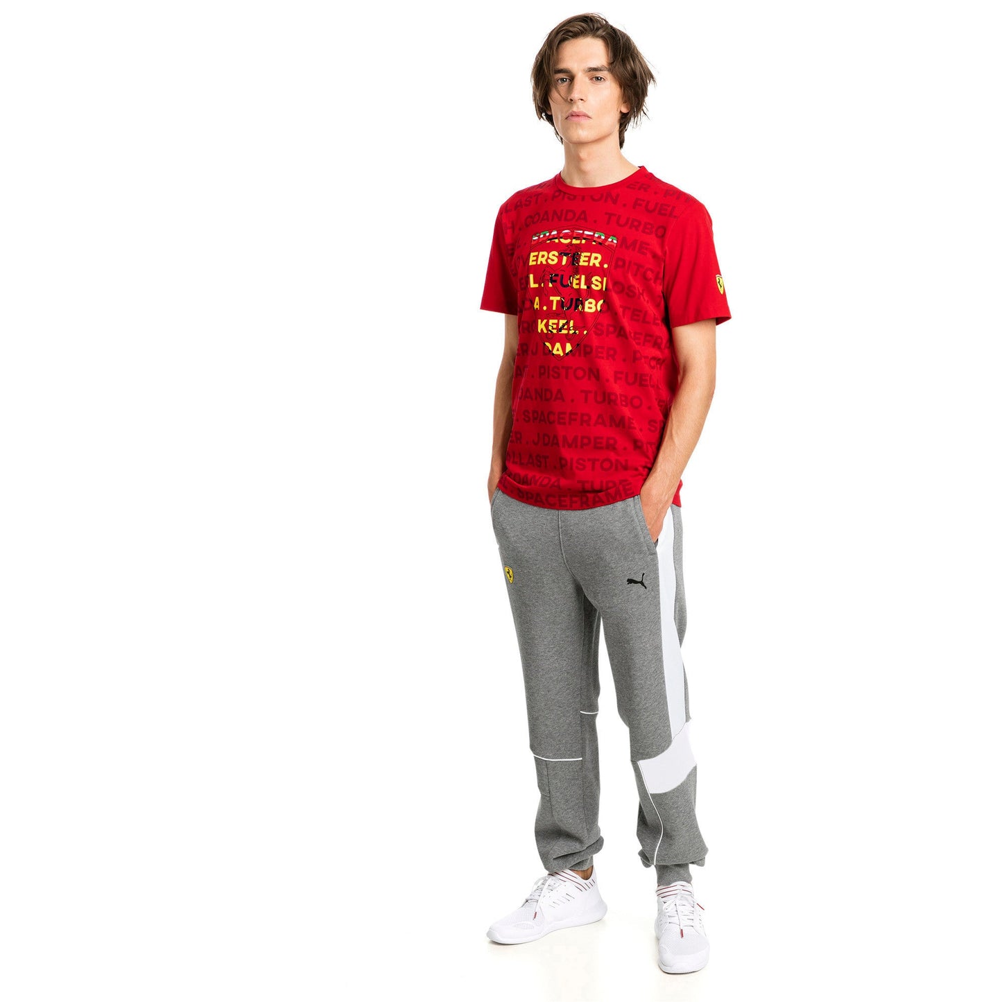 Puma Men's Sf Scuderia Ferrari Big Shield Tee