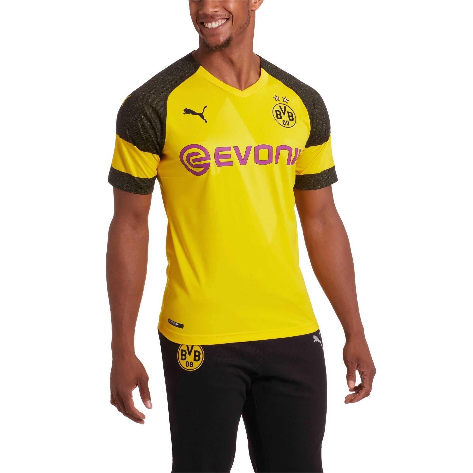 [753310-01] Mens Puma BVB Home Shirt Replica With Evonik Logo - sneakAR